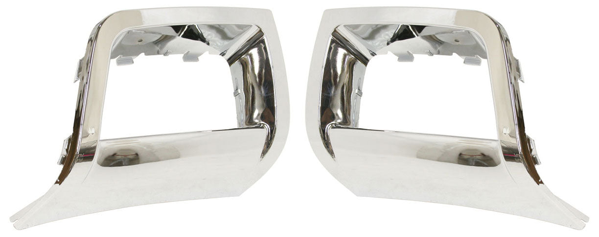 Front, Driver and Passenger Side Fog Light Trims, Chrome
