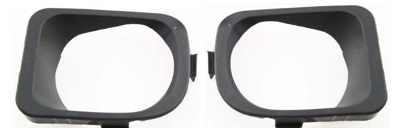 Front, Driver and Passenger Side Fog Light Trims, Primed, For Models With ABS