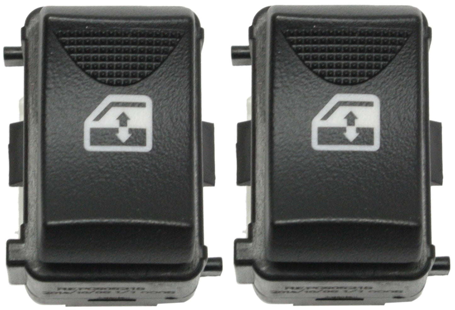 Rear, Driver and Passenger Side Window Switch Black 1 Button