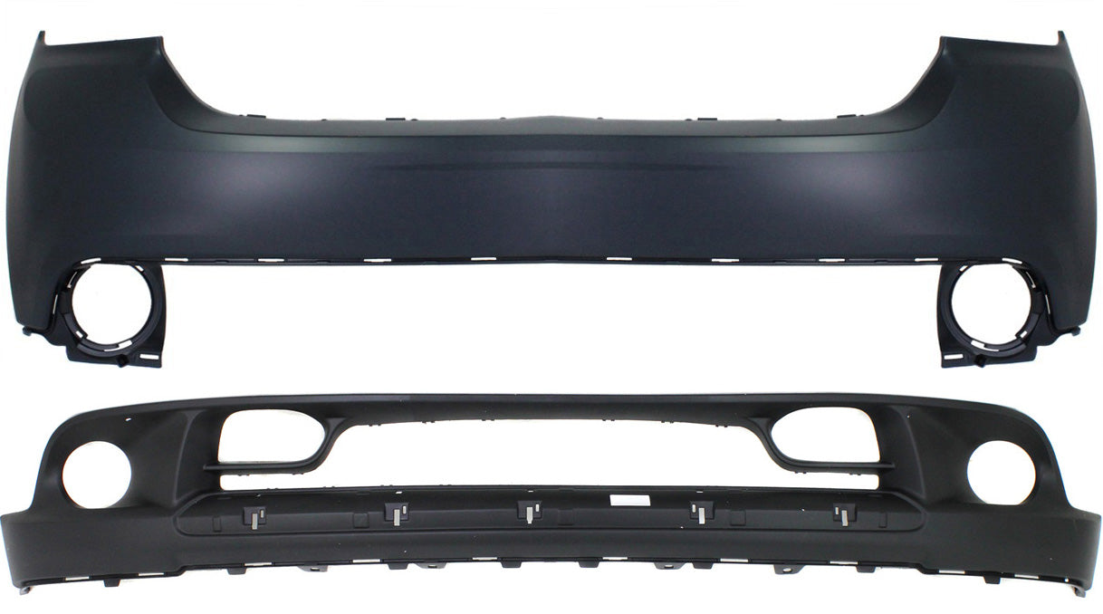 Front, Upper and Lower Upper - Primed, Lower - Textured Bumper Cover CAPA Certified