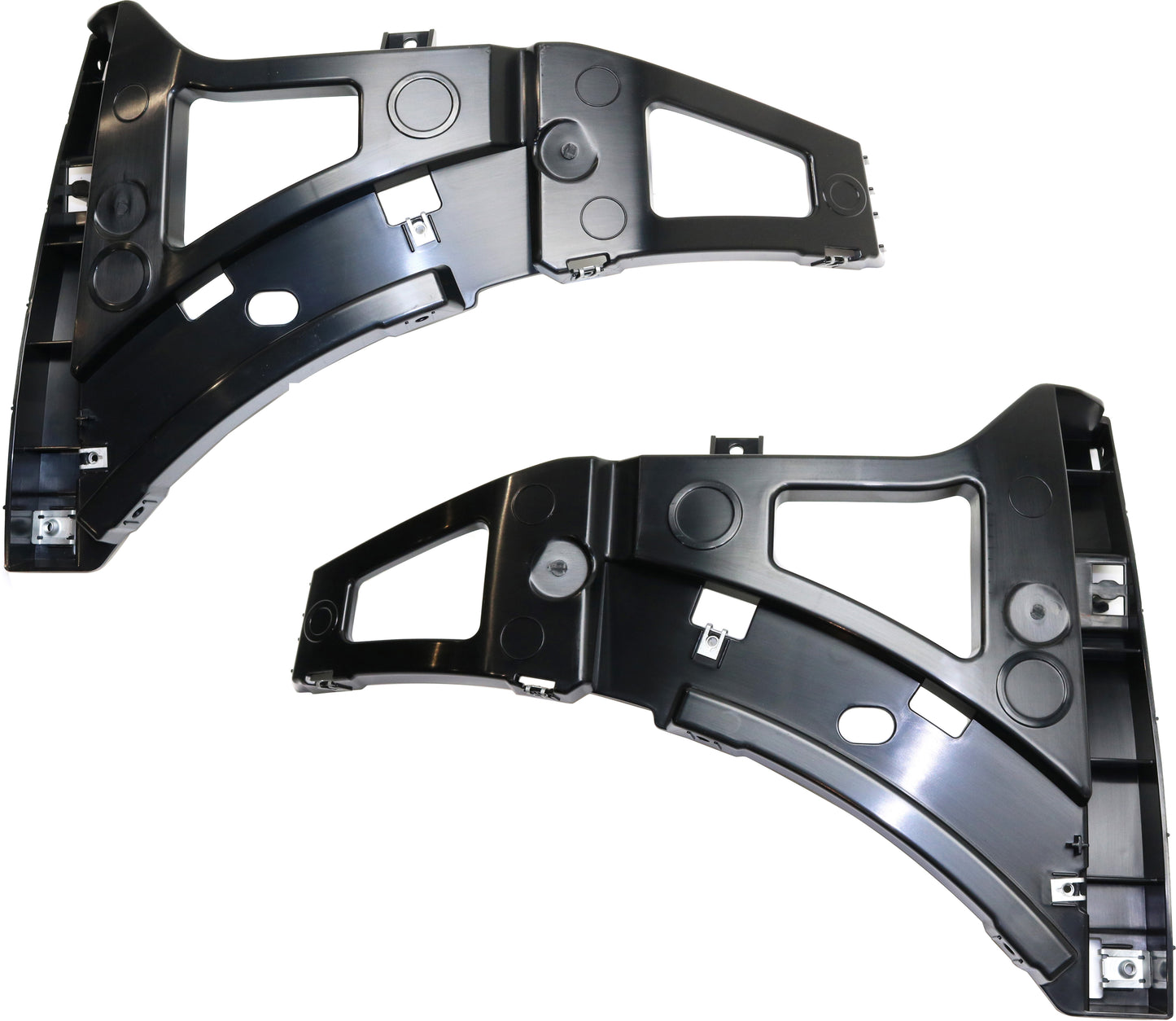 Front, Driver and Passenger Side, Lower Bumper Brackets, Lower Cover