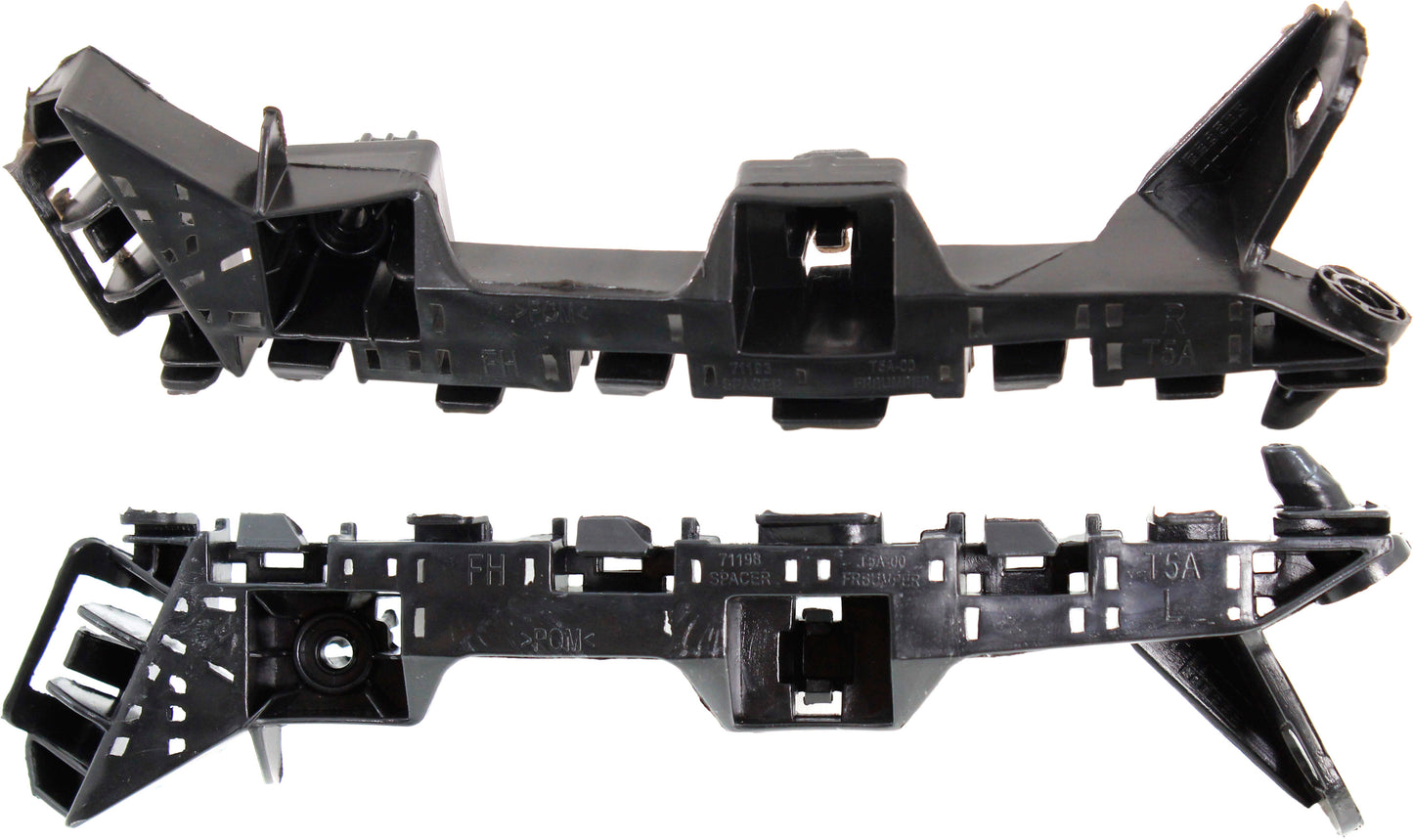 Front, Driver and Passenger Side Bumper Brackets, Side Spacer