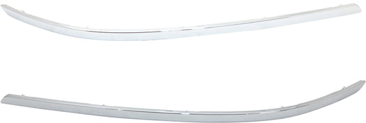 Накладки на бампер спереди, со стороны водителя и пассажира, хром