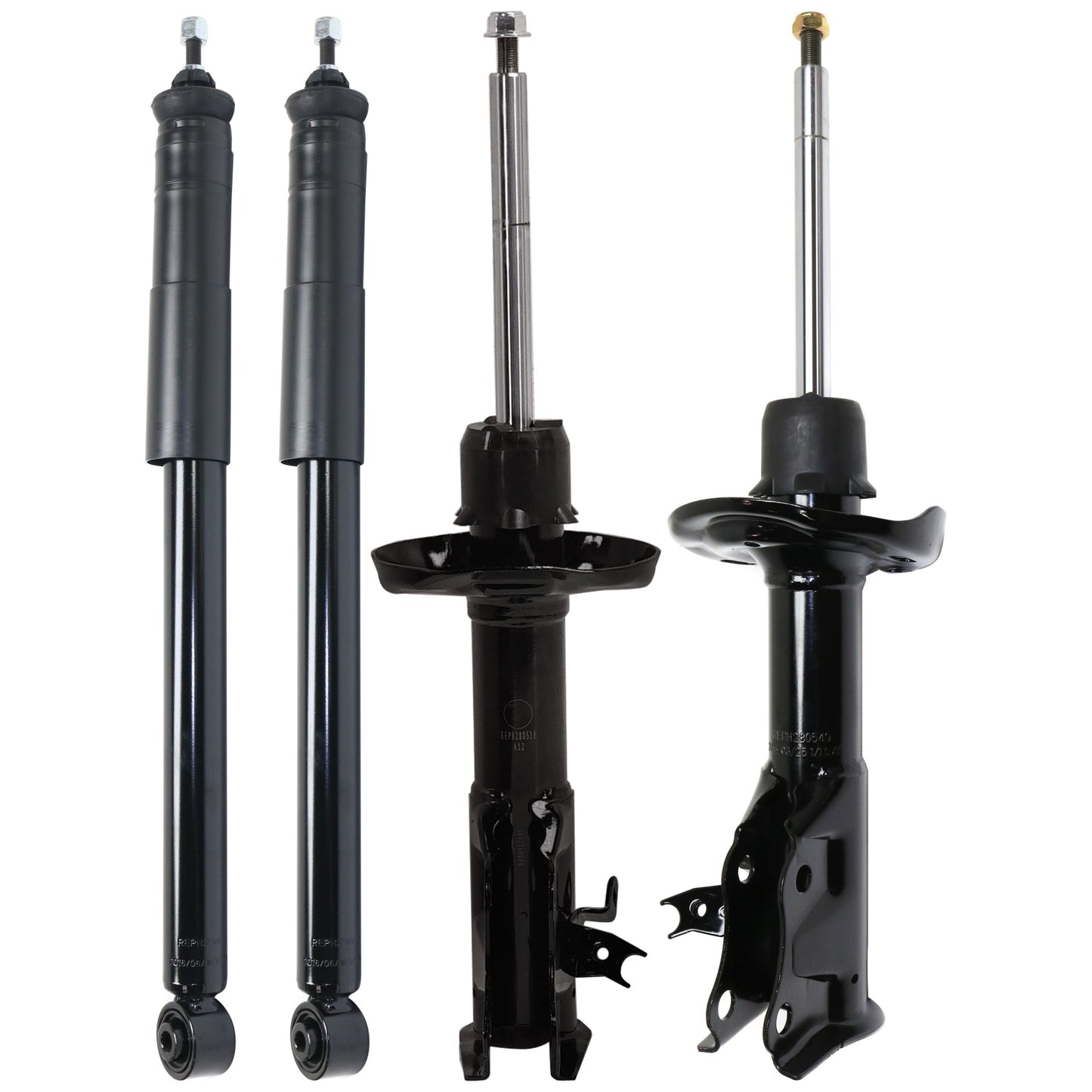 Front and Rear, Driver and Passenger Side Shock and Bare Strut