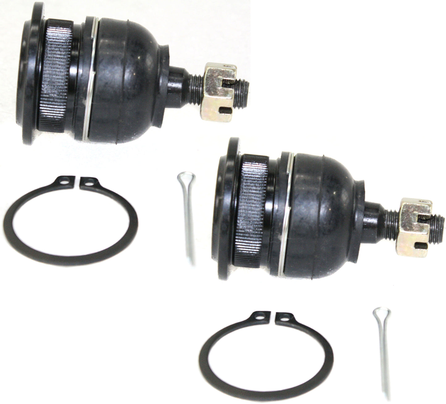 Передние, со стороны водителя и пассажира, верхние шаровые шарниры