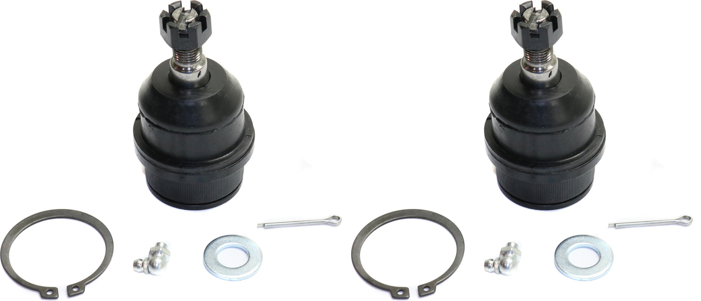 Передние, со стороны водителя и пассажира, нижние шаровые шарниры