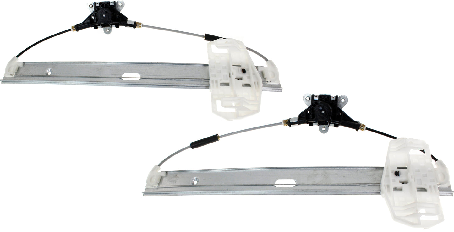 Rear, Driver and Passenger Side Window Regulators, Manual, For Models With Full Door Type