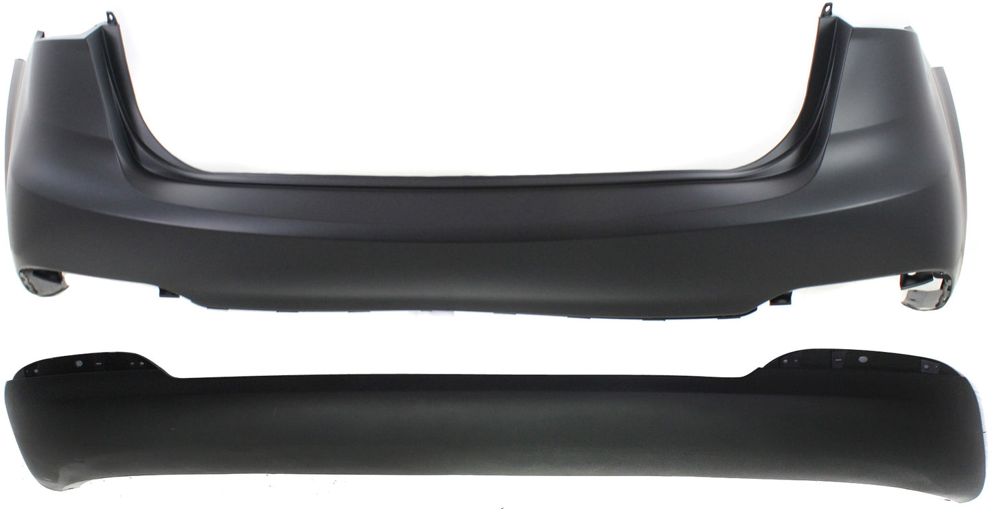 Rear, Upper and Lower Upper - Primed, Lower - Textured Bumper Cover