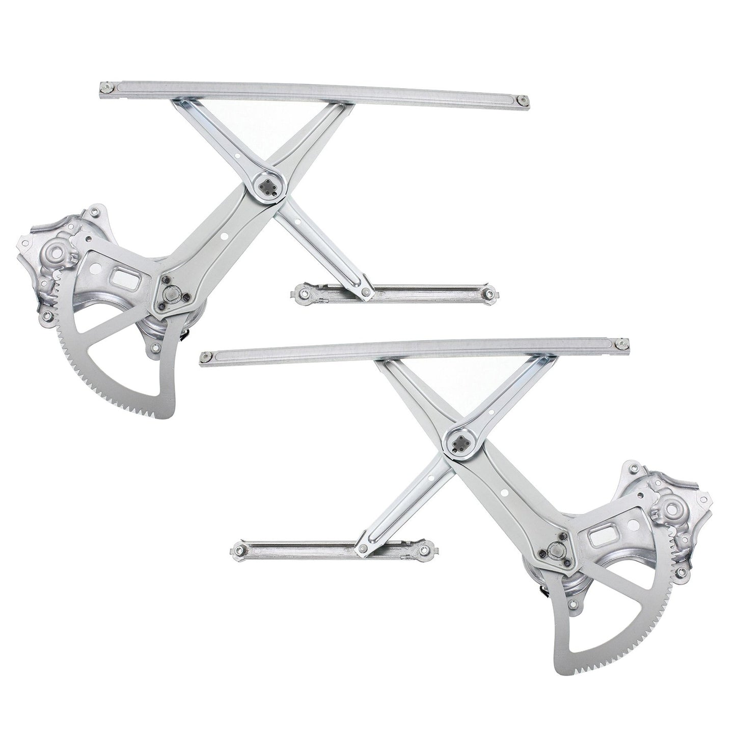 Front, Driver and Passenger Side Power Window Regulator, Without Motor