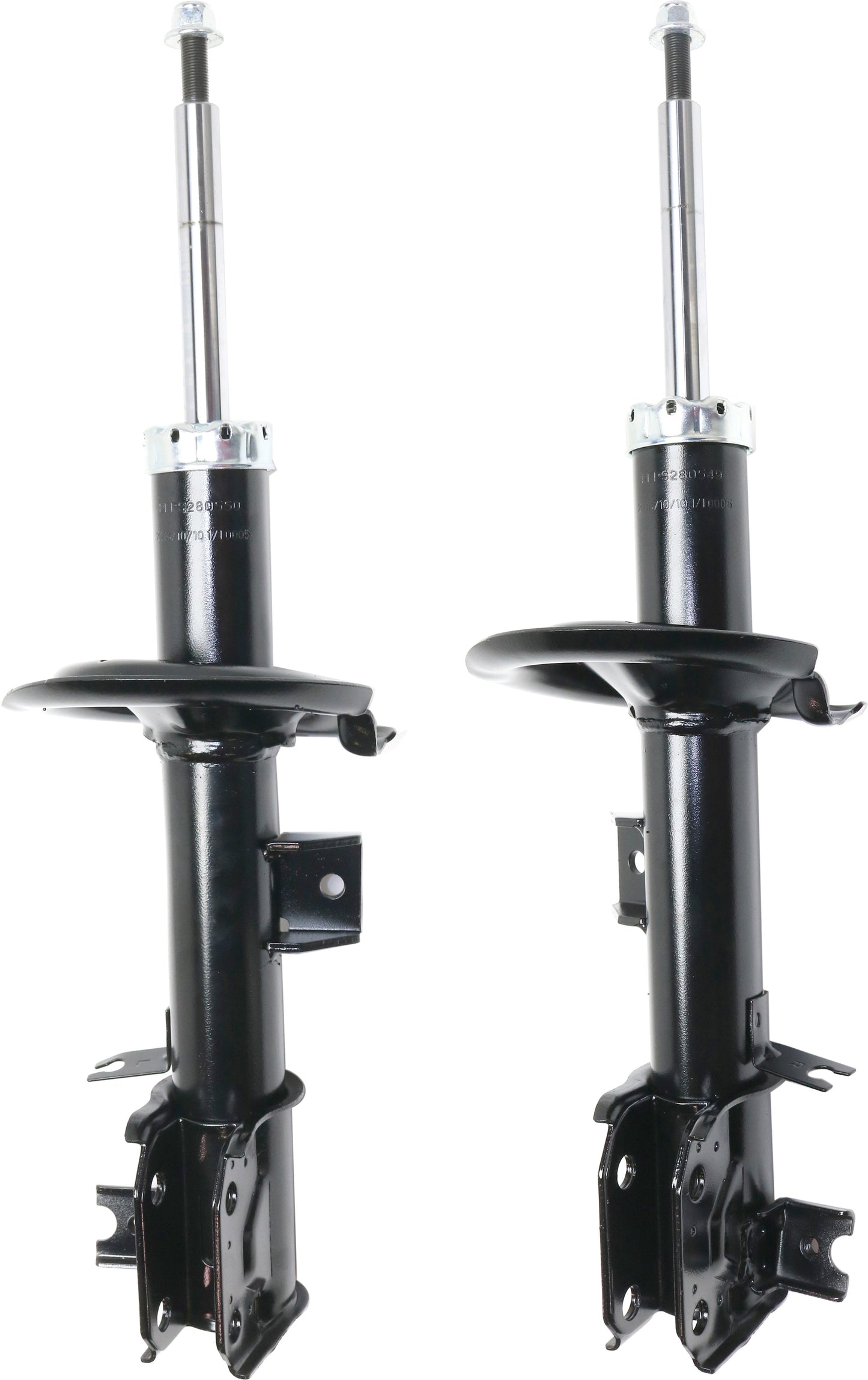 Передняя, водительская и пассажирская сторона, голая стойка