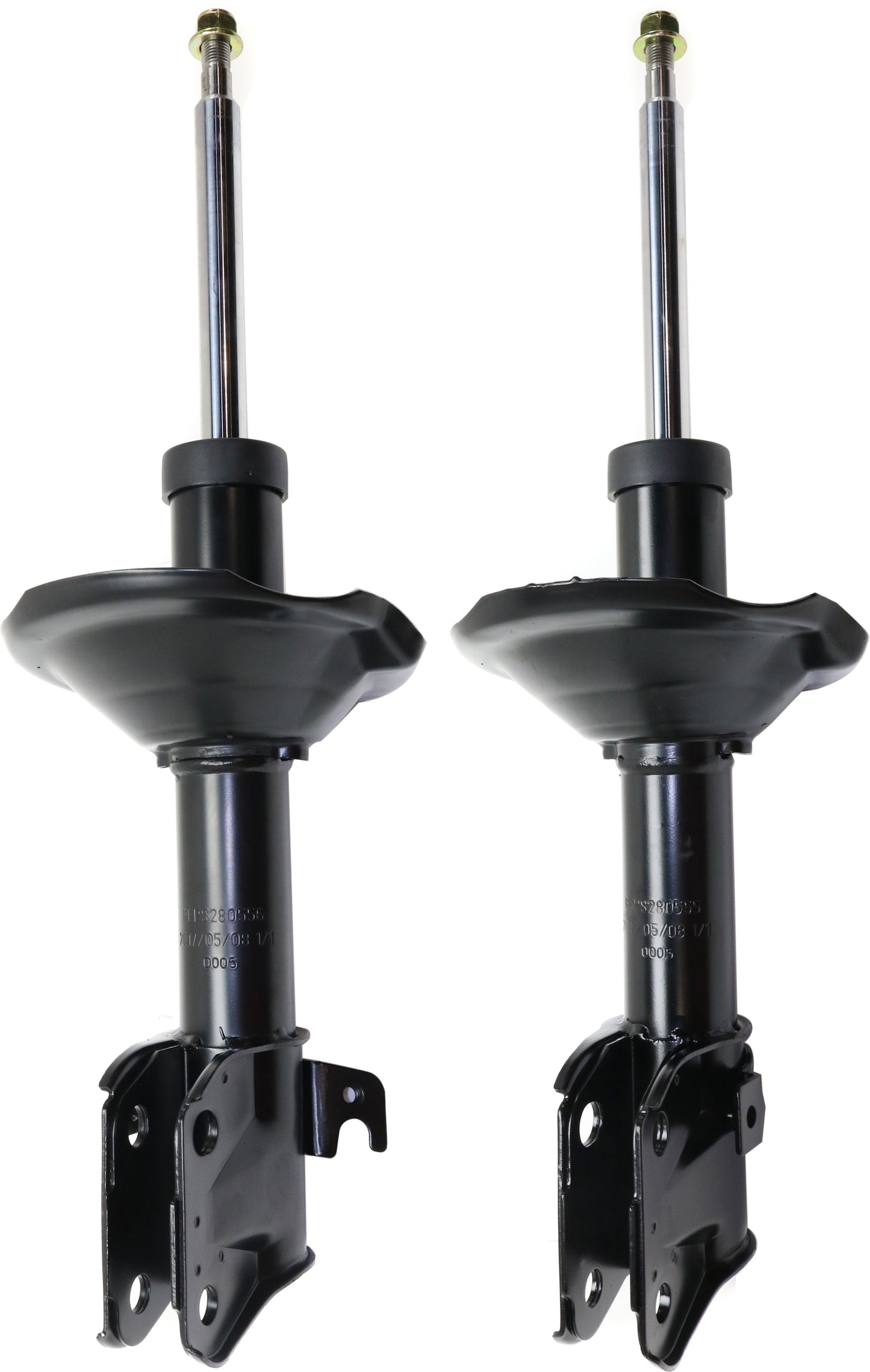 Front, Driver and Passenger Side Bare Strut, Sedan