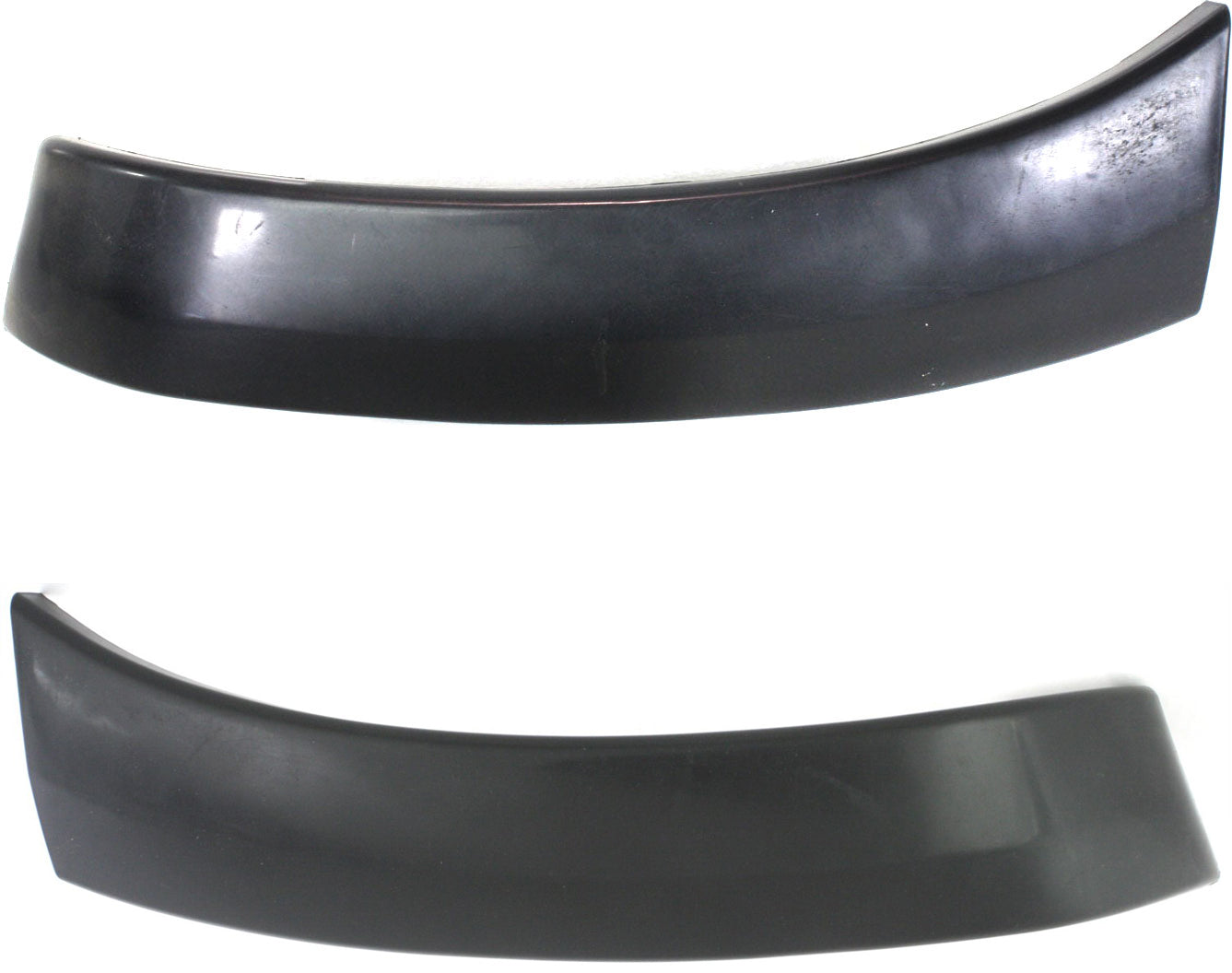 Front, Driver and Passenger Side Bumper End, Primed Plastic