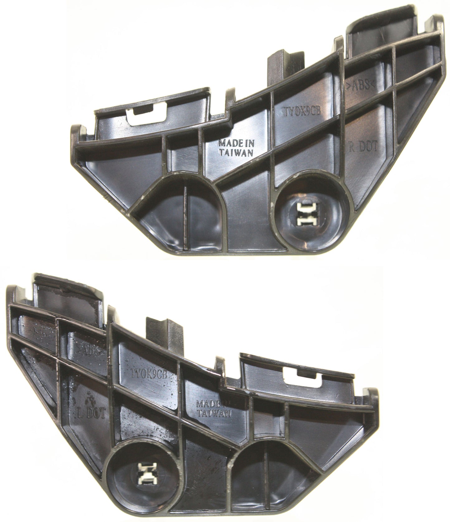 Rear, Driver and Passenger Side, Upper Bumper Brackets