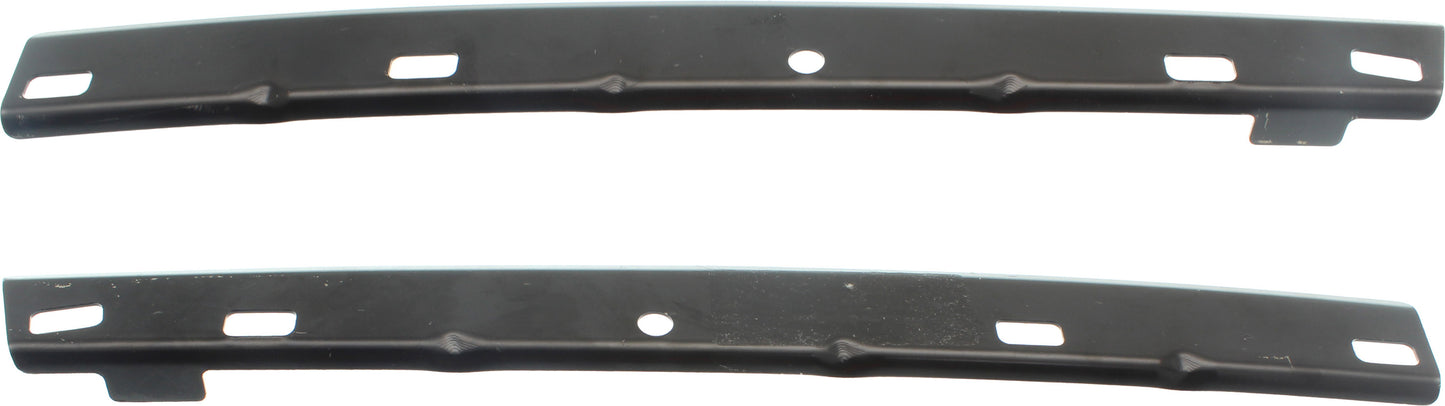 Front, Driver and Passenger Side, Upper Bumper Brackets, 1-Piece Bumper