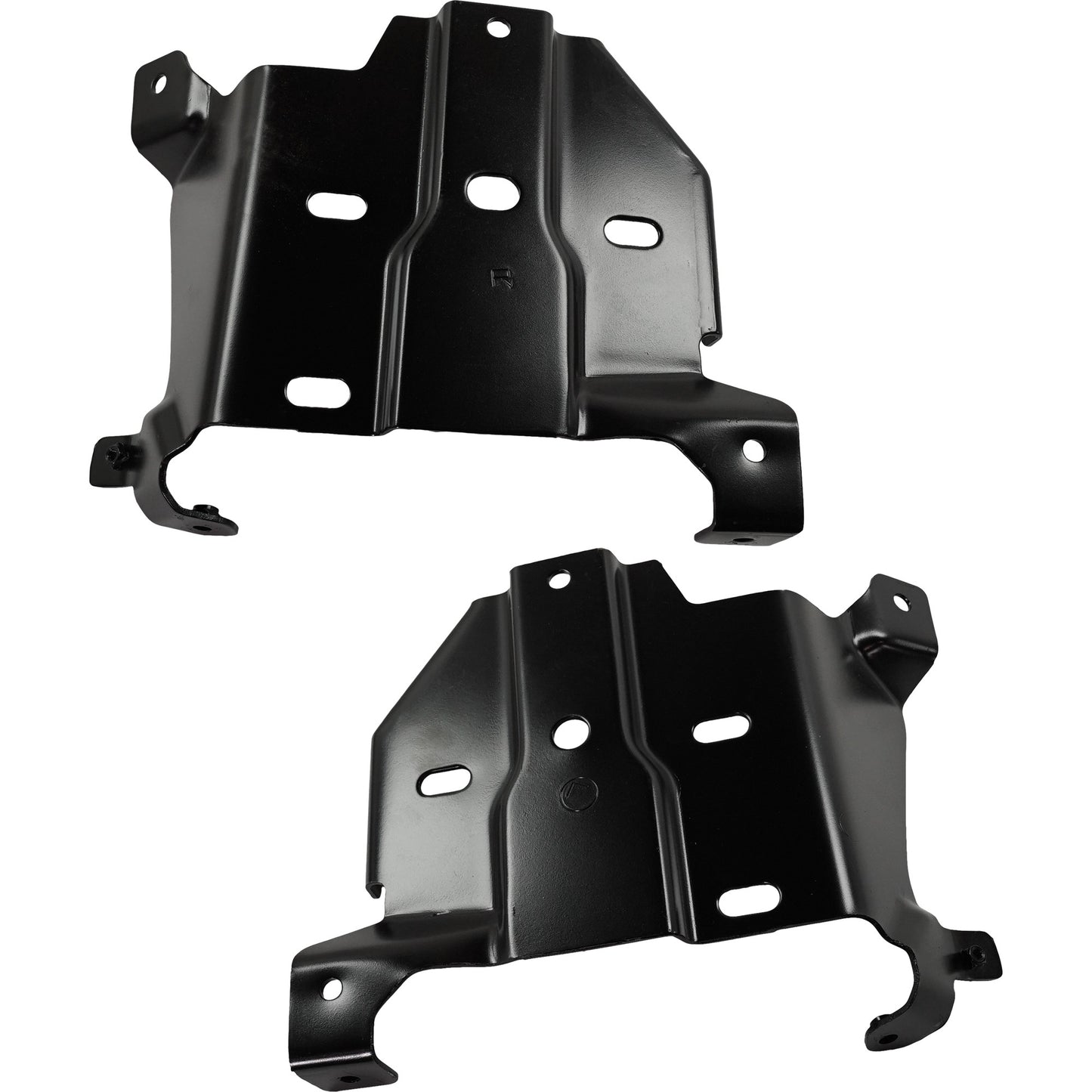 Front, Driver and Passenger Side Bumper Brackets, Mounting Plate