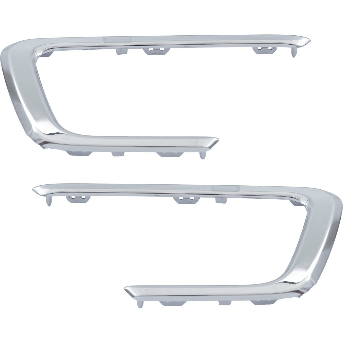 Driver and Passenger Side Fog Light Trims, Chrome
