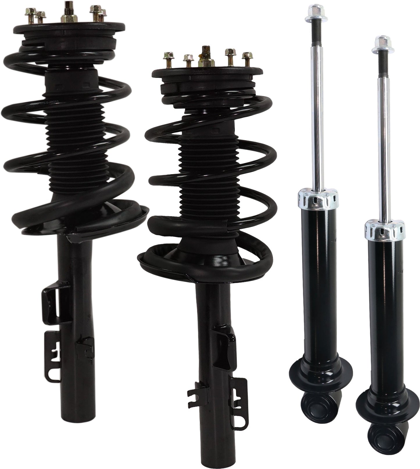 Front and Rear, Driver and Passenger Side Shock and Fully Loaded Strut, AWD