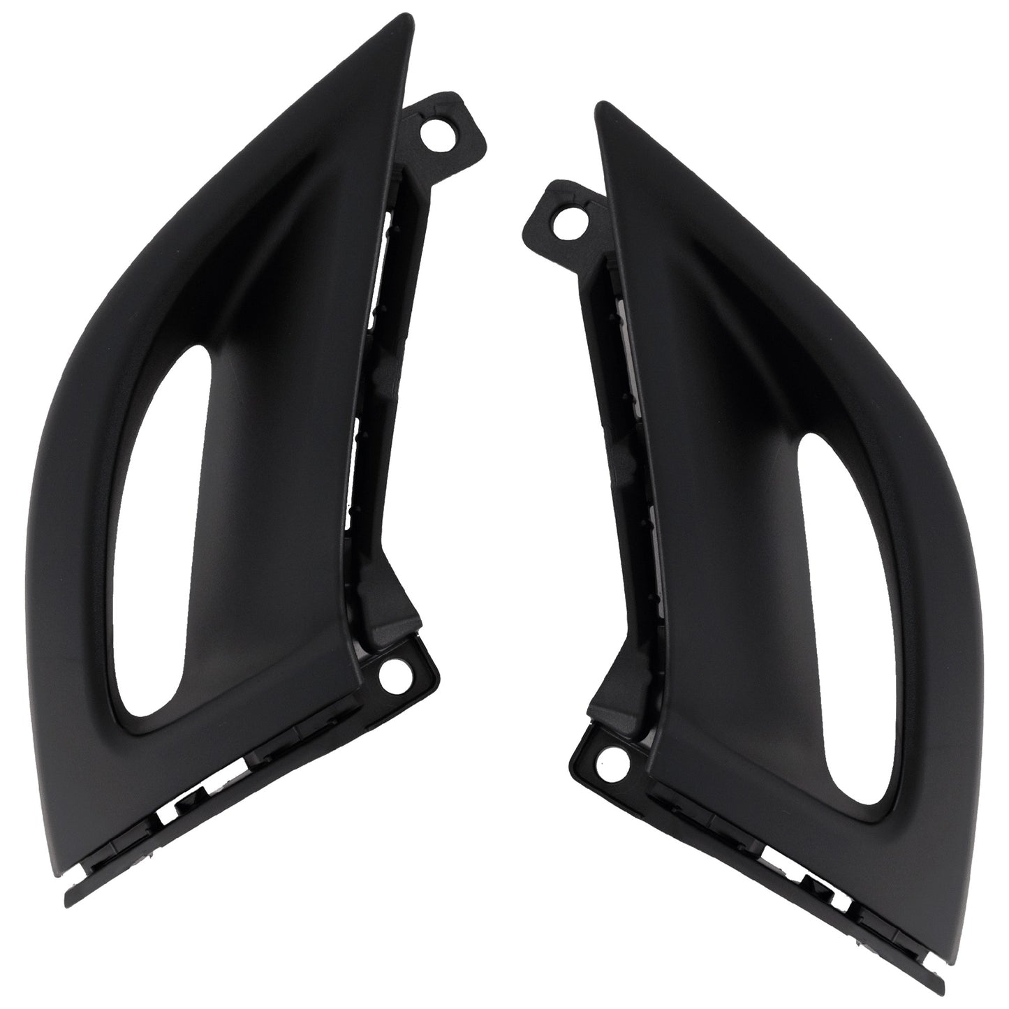 Front, Driver and Passenger Side Textured Black Bumper Covers, LX Model