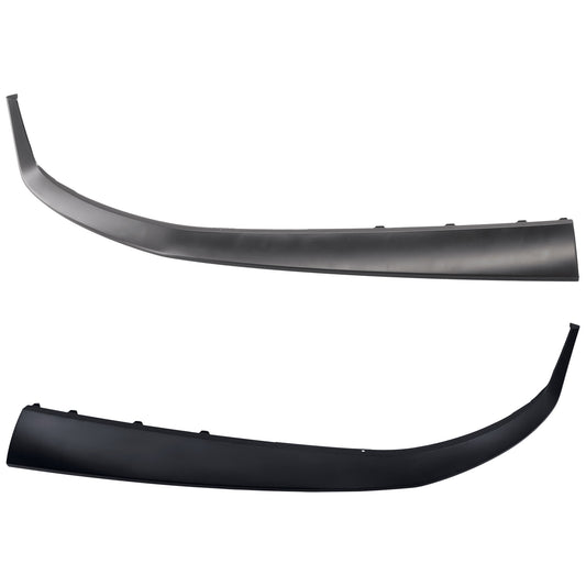 Front, Driver and Passenger Side Bumper Trim, Textured Black