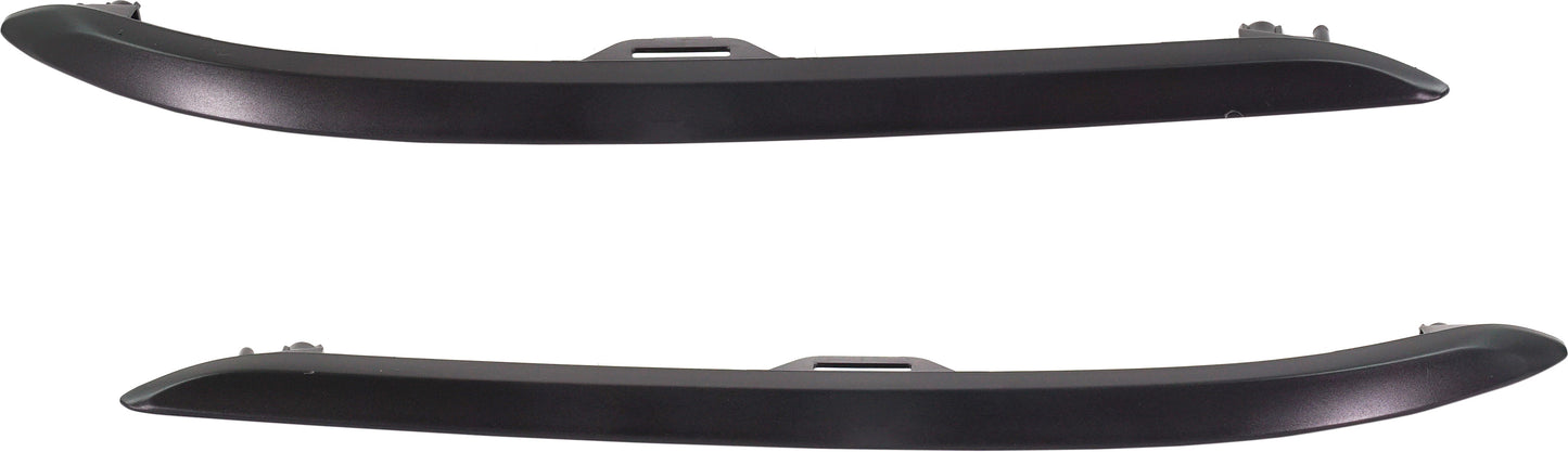 Front, Driver and Passenger Side Bumper Trim, Textured Black