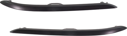 Front, Driver and Passenger Side Bumper Trim, Textured Black