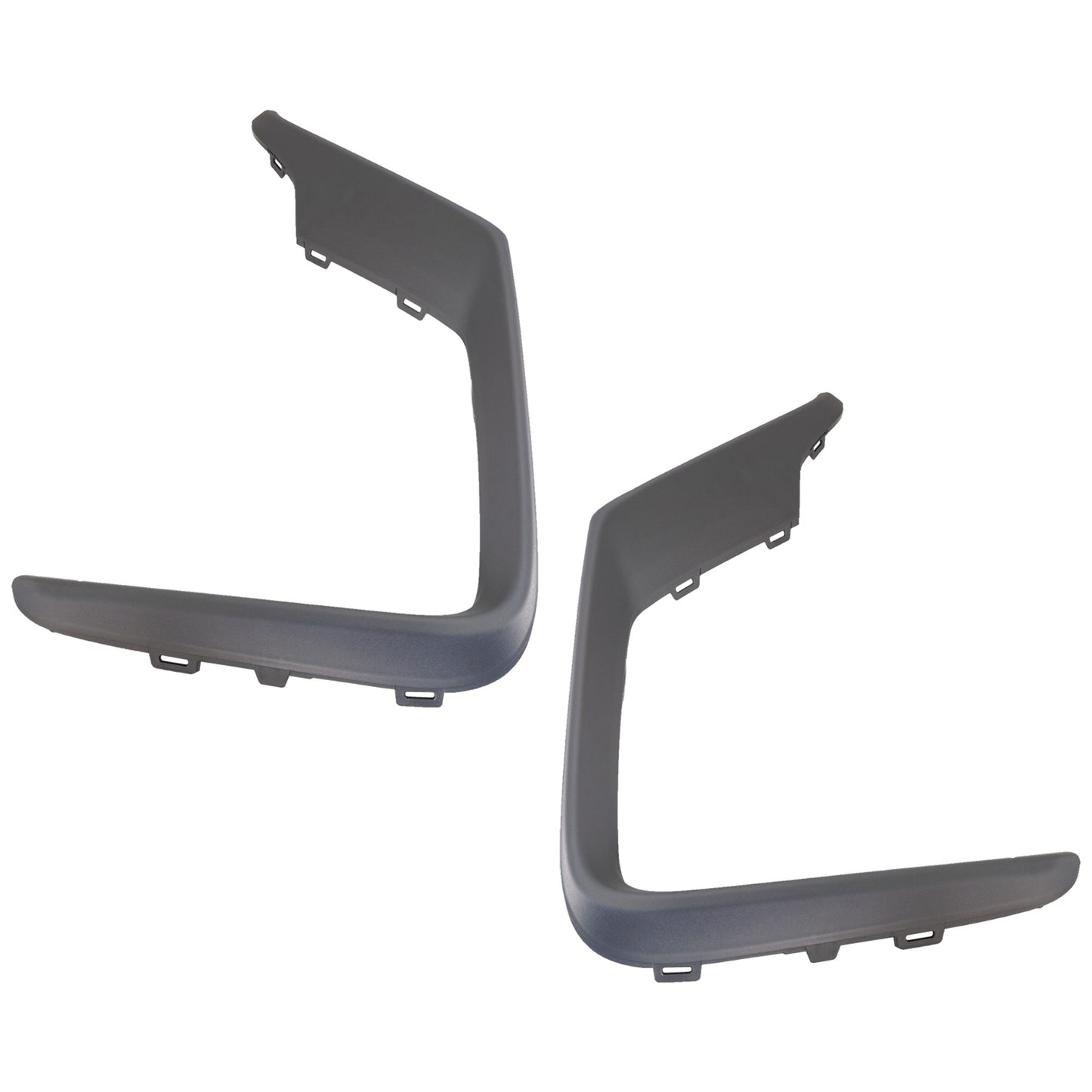 Накладки на передний бампер со стороны водителя и пассажира, серые