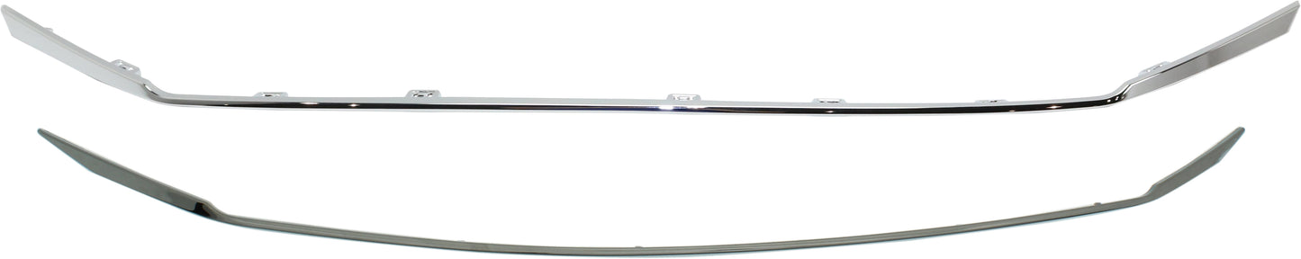 Upper and Lower Grille Trim, Chrome, Main Grille Trim, 4-Door, Sedan, CAPA CERTIFIED