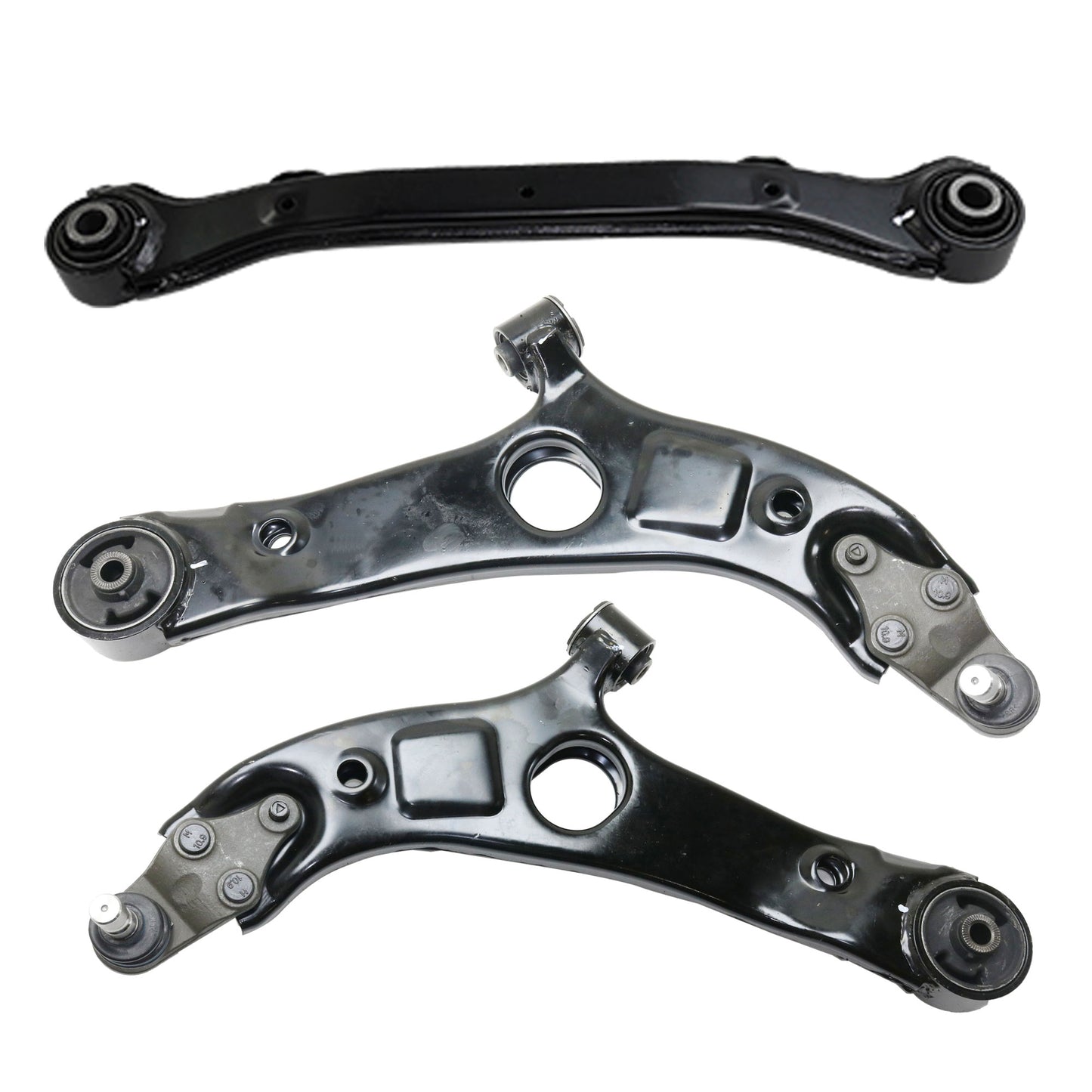 Front and Rear, Driver and Passenger Side, Upper and Lower Control Arms