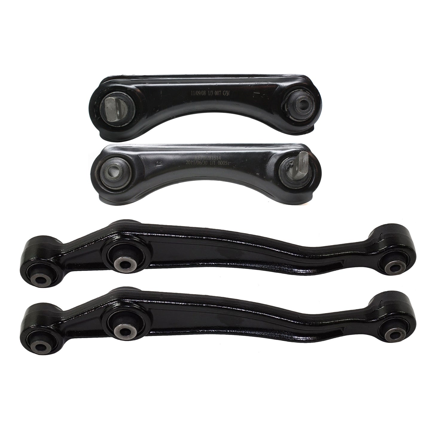 Rear, Driver and Passenger Side, Upper and Lower Control Arms