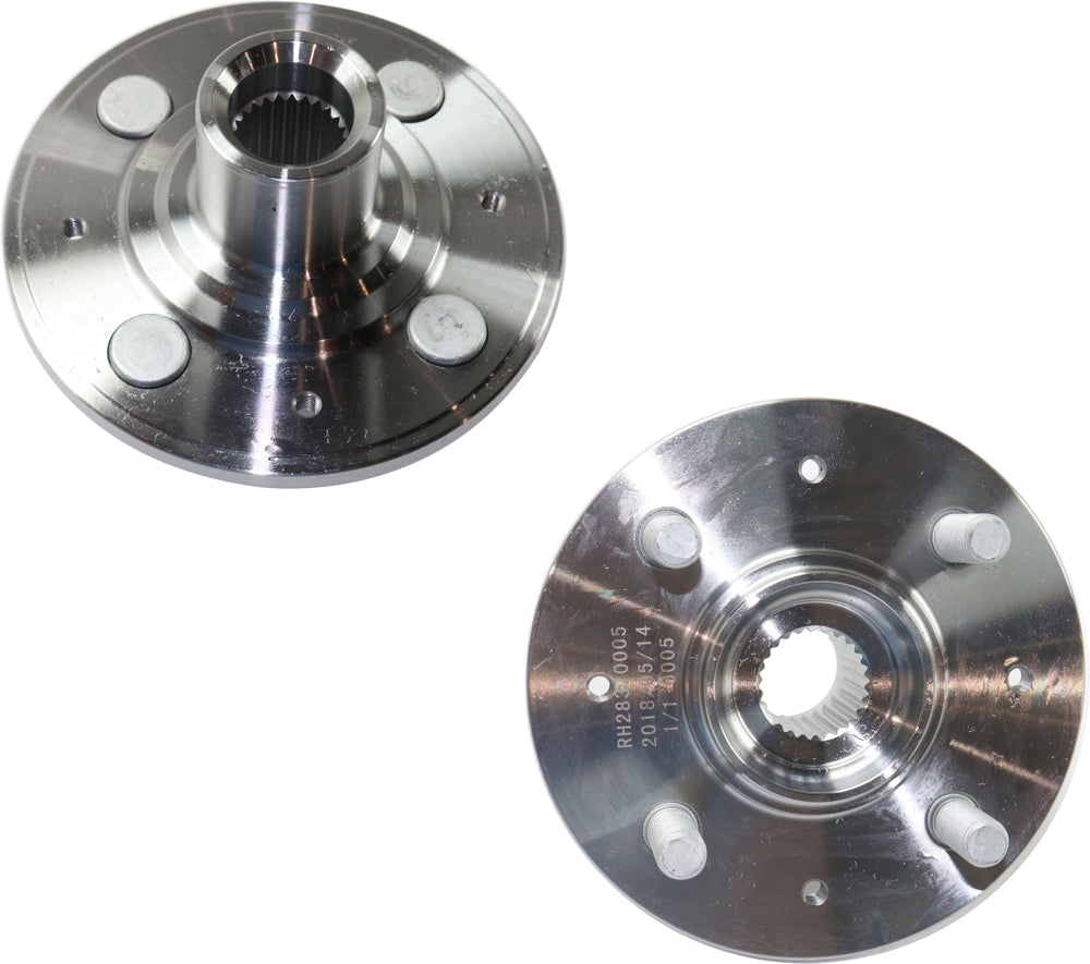 2-Wheel Set Front, Driver and Passenger Side Wheel Hubs, without Bearing, 4 x 3.94 in. Bolt Pattern