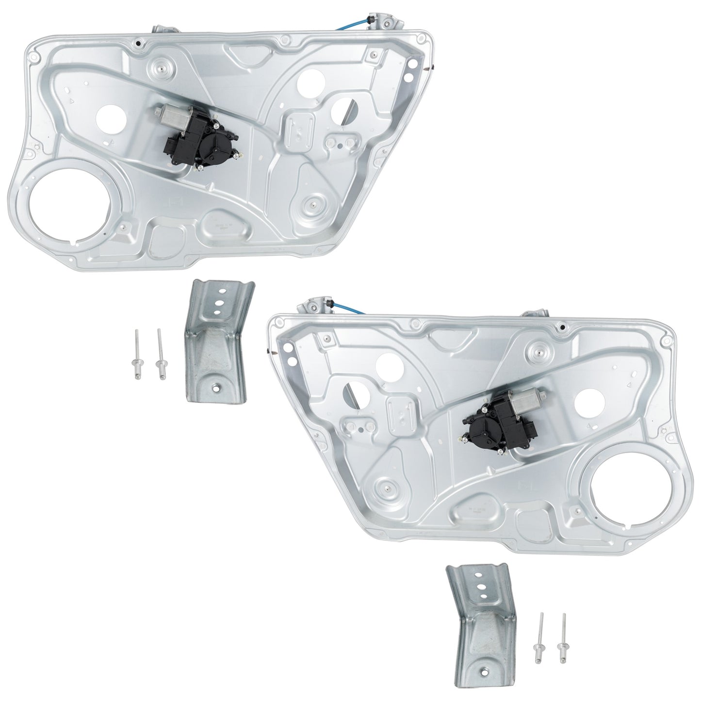 Front, Driver and Passenger Side Window Regulators, Power