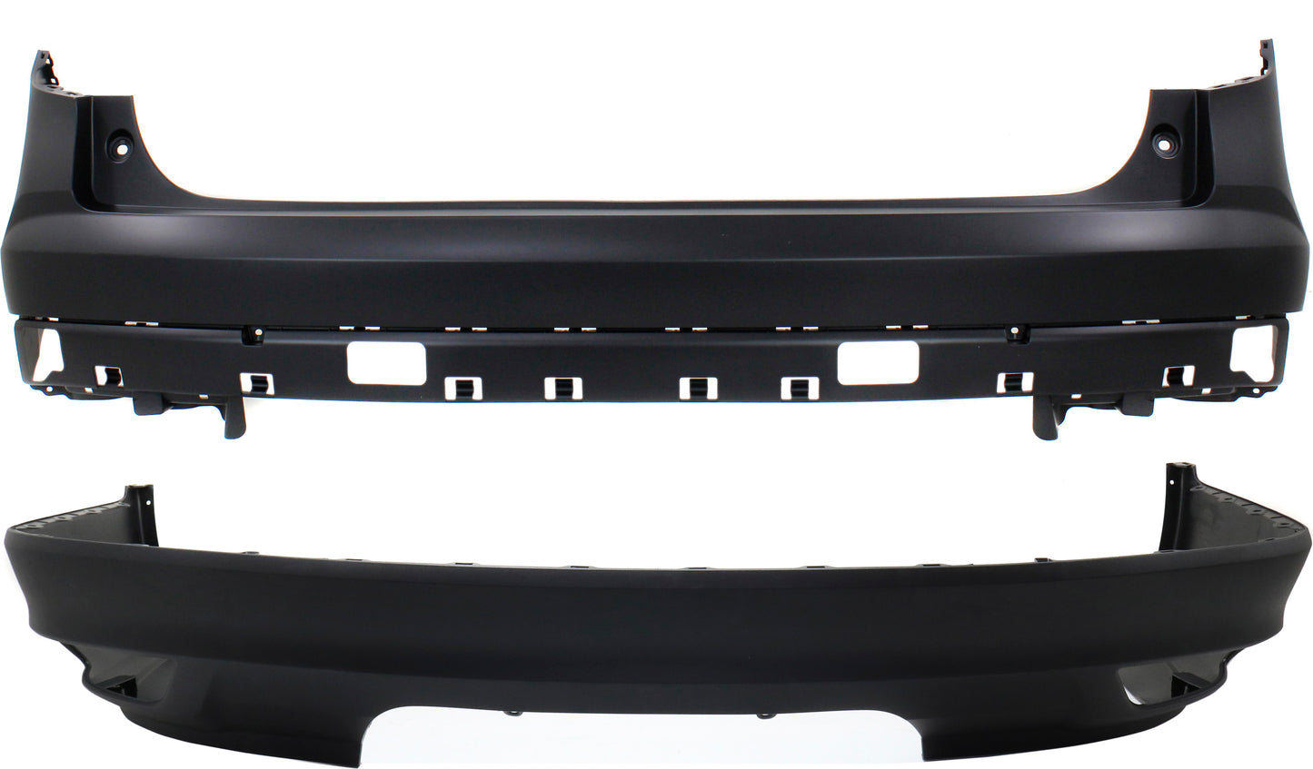 Rear, Upper and Lower Upper - Primed, Lower - Textured Bumper Cover CAPA Certified