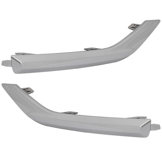 Rear, Driver and Passenger Side Bumper Trims, Chrome