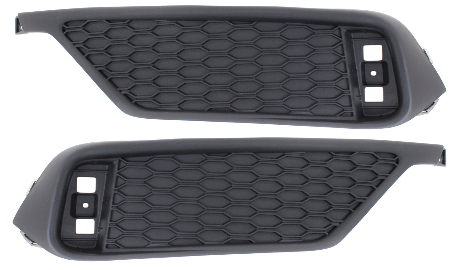 Накладки на задний бампер со стороны водителя и пассажира, черные, купе