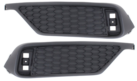 Накладки на задний бампер со стороны водителя и пассажира, черные, купе