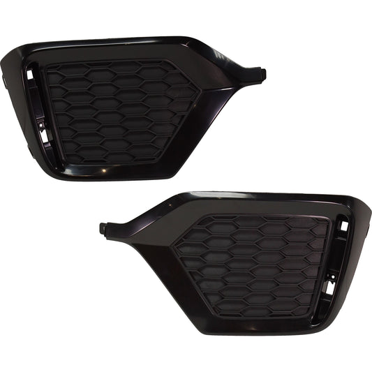 Rear, Driver and Passenger Side Bumper Trims, Textured