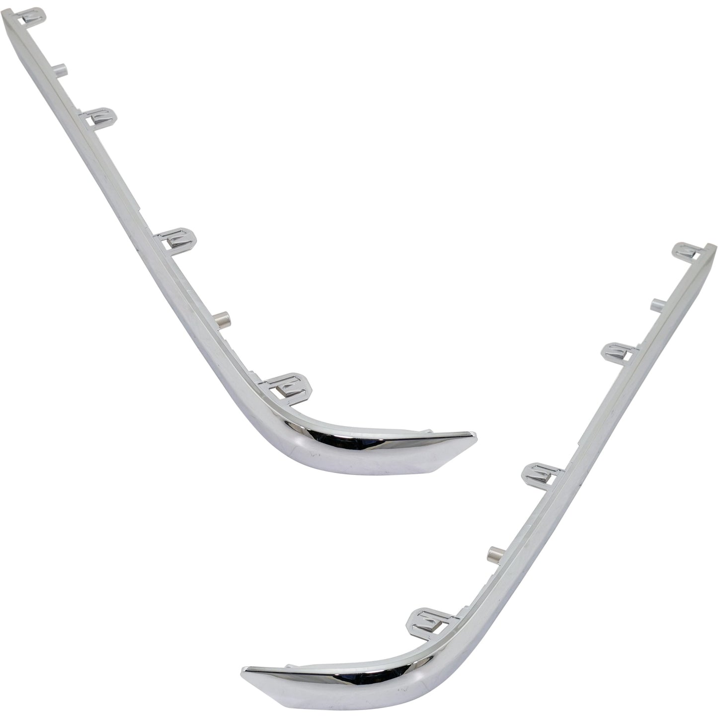 Накладки на задний бампер со стороны водителя и пассажира, хром