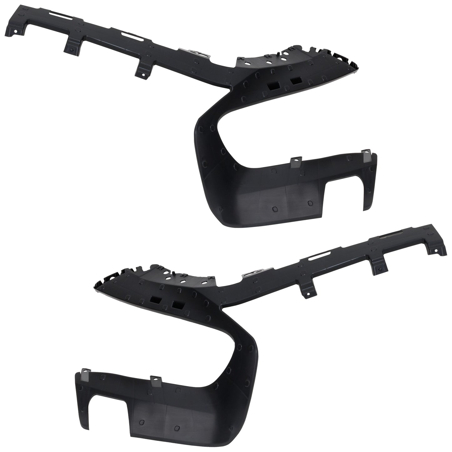 Front, Driver and Passenger Side Bumper Brackets, Cover Frame