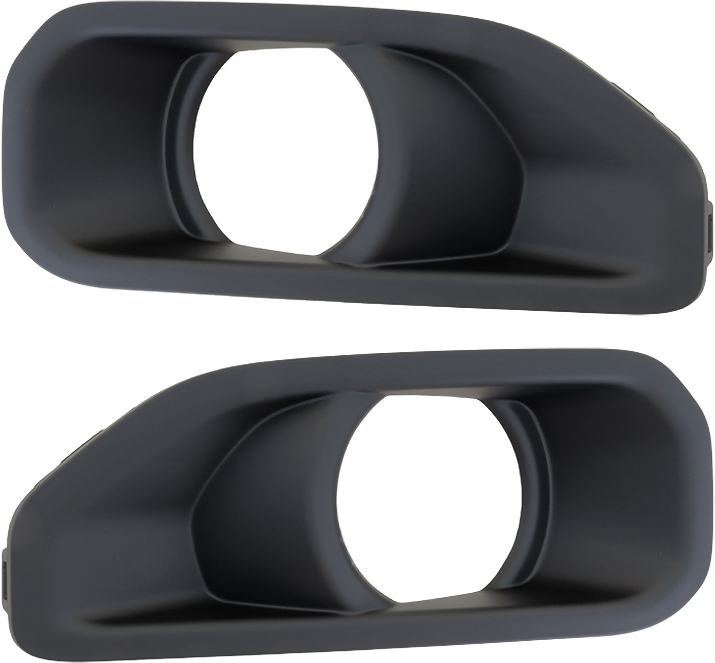 Front, Driver and Passenger Side Fog Light Trims, Primed