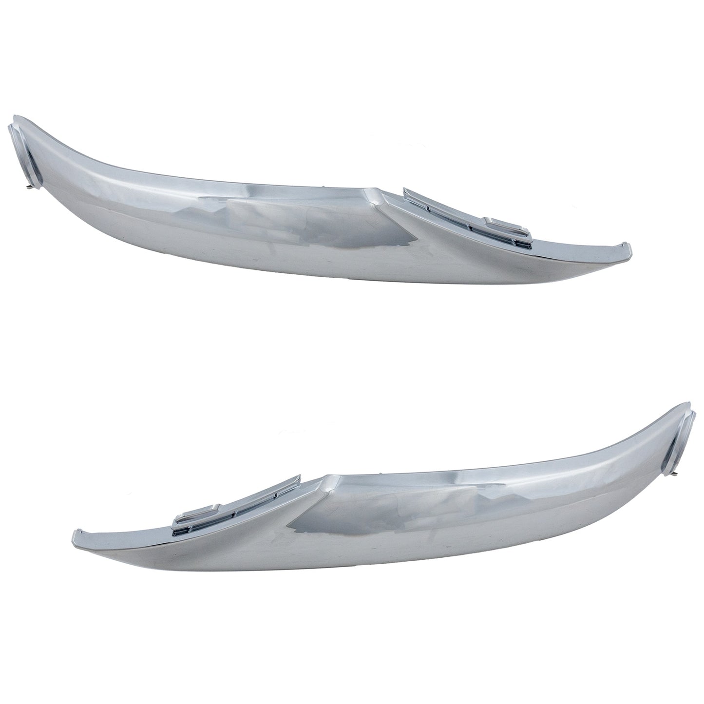 Front, Driver and Passenger Side Bumper Trims, Chrome