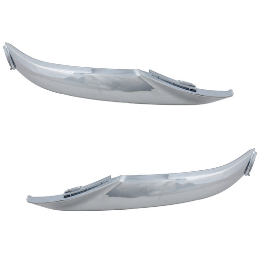 Front, Driver and Passenger Side Bumper Trims, Chrome