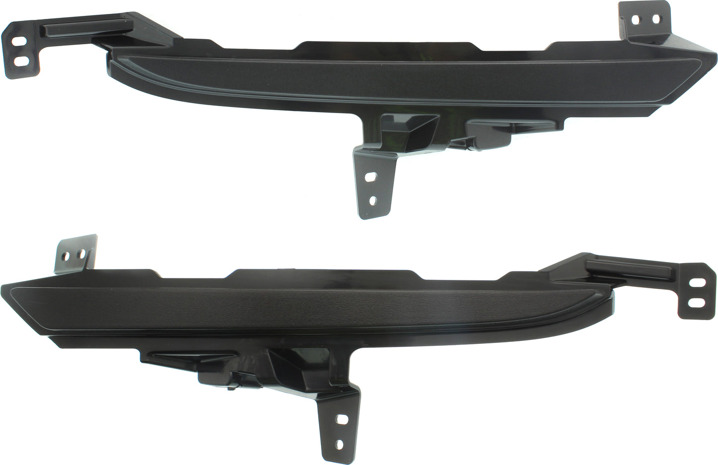 Driver and Passenger Side Grille Trim, Textured, Bumper Grille Trim, With Daytime Running Light