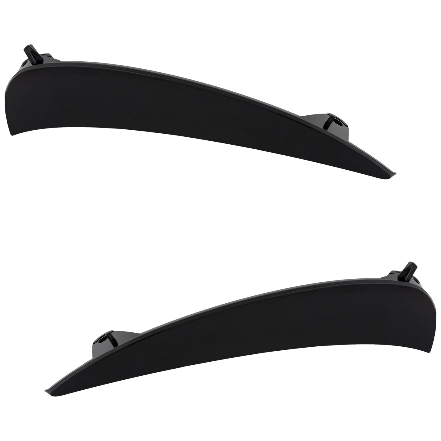 Front, Driver and Passenger Side Bumper Trim, Textured Black