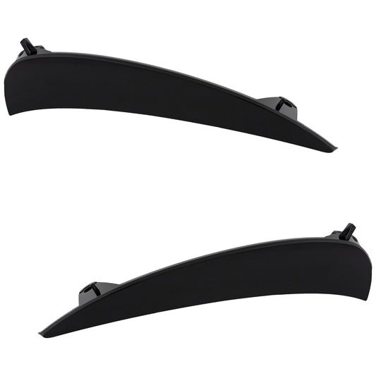 Front, Driver and Passenger Side Bumper Trim, Textured Black