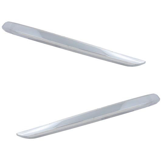 Front, Driver and Passenger Side Bumper Trims, Chrome