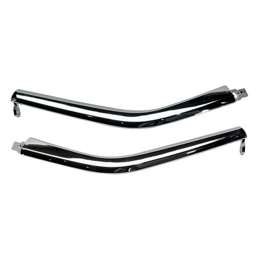 Front, Driver and Passenger Side, Upper Bumper Trims, Chrome