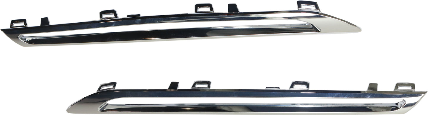 Driver and Passenger Side, Lower Grille Trim, Chrome, Main Grille Trim, Center Section, 4-Door, Sport Utility