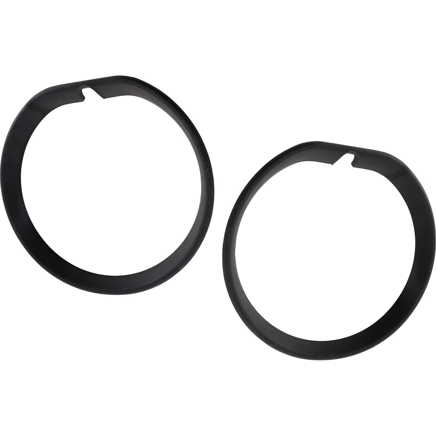Front, Driver and Passenger Side Fog Light Trim, Textured Black