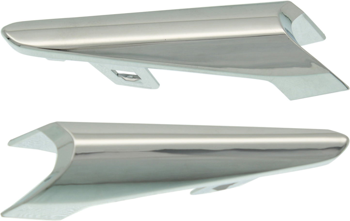 Front, Driver and Passenger Side Fog Light Trims, Chrome, Mexico Built Vehicle