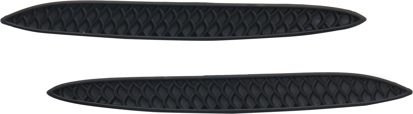 Rear, Driver and Passenger Side Bumper Trim, Textured Black